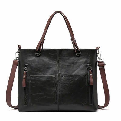 Lina™ - Vintage-inspired leather shoulder bag