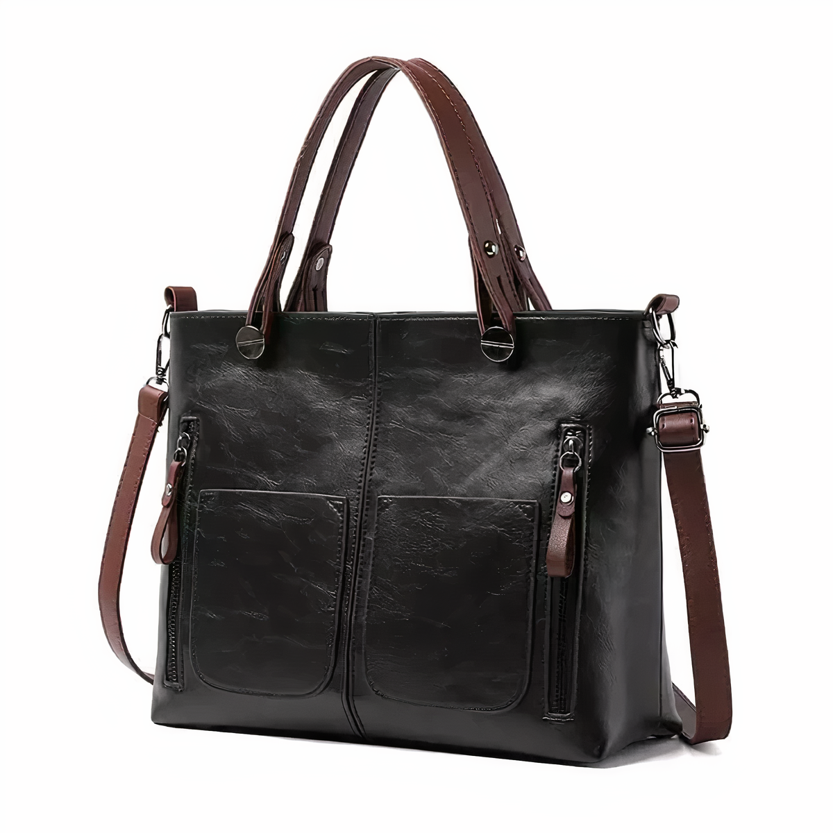 Lina™ - Vintage-inspired leather shoulder bag