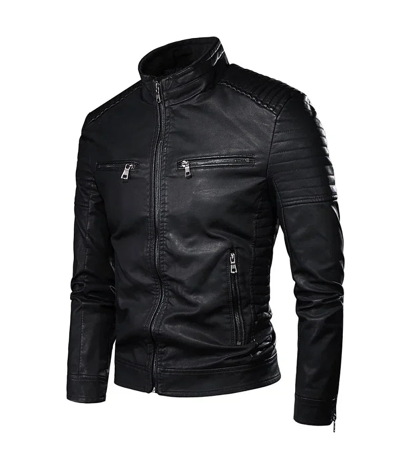 Mikkel™ Armor – Vintage Leather Look with Quilted Shoulders