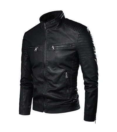 Mikkel™ Armor – Vintage Leather Look with Quilted Shoulders