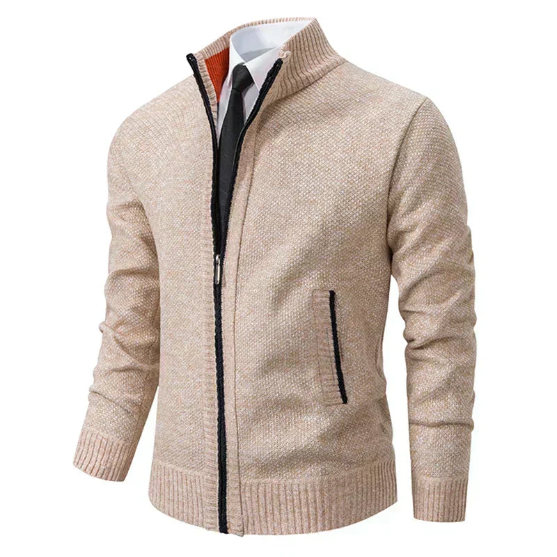 Kenneth | Knitted Cardigan with Zipper
