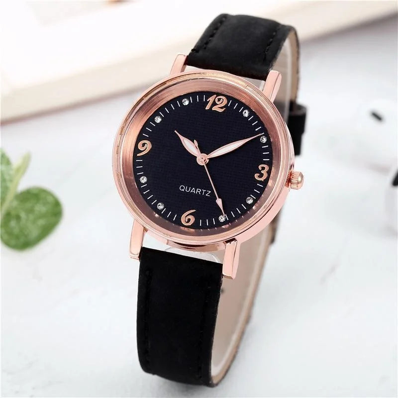 Leather Strap Watch