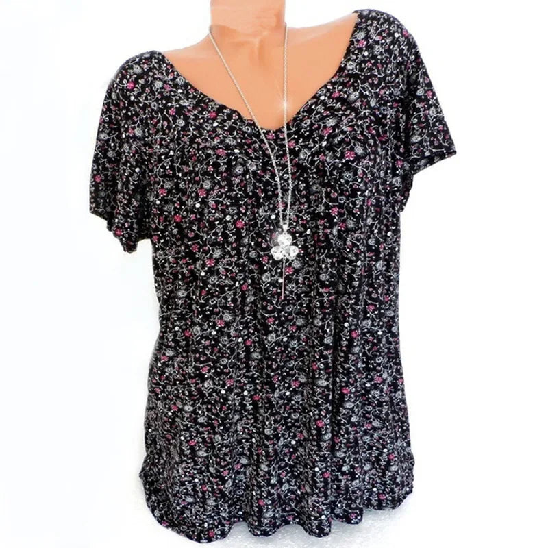 Summer Blouse with Floral Print | Olsen & Olsen™