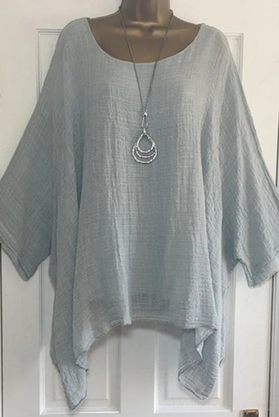 Oversized Bohemian Blouse with Batwing Sleeves | Olsen & Olsen™