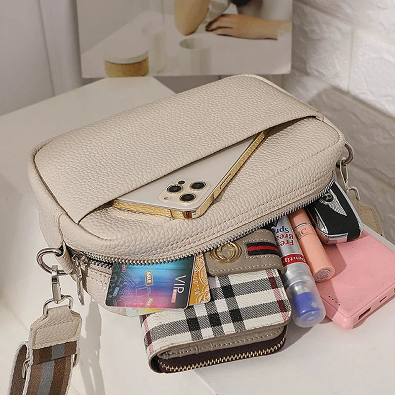 nora™ – practical cream-colored everyday bag