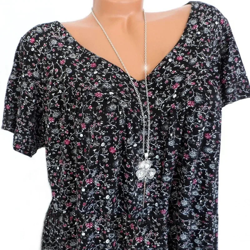 Summer Blouse with Floral Print | Olsen & Olsen™