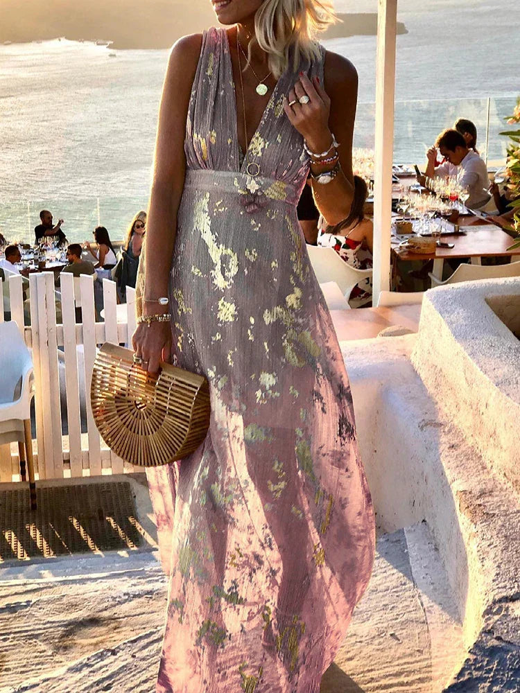 Amy | Elegant Floral Maxi Dress