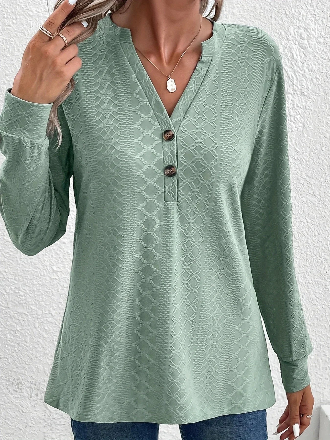 Structured Blouse with Buttons | Olsen & Olsen™