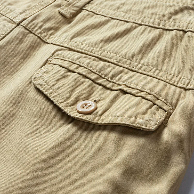BEACHSIDE WORK SHORTS – RELAXED FIT IN COTTON WITH MULTIPLE POCKETS