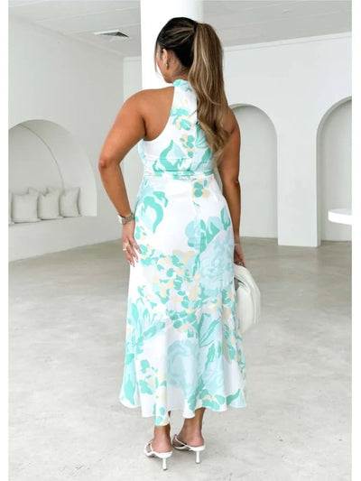 Amira | Halter Neck Wrap Dress