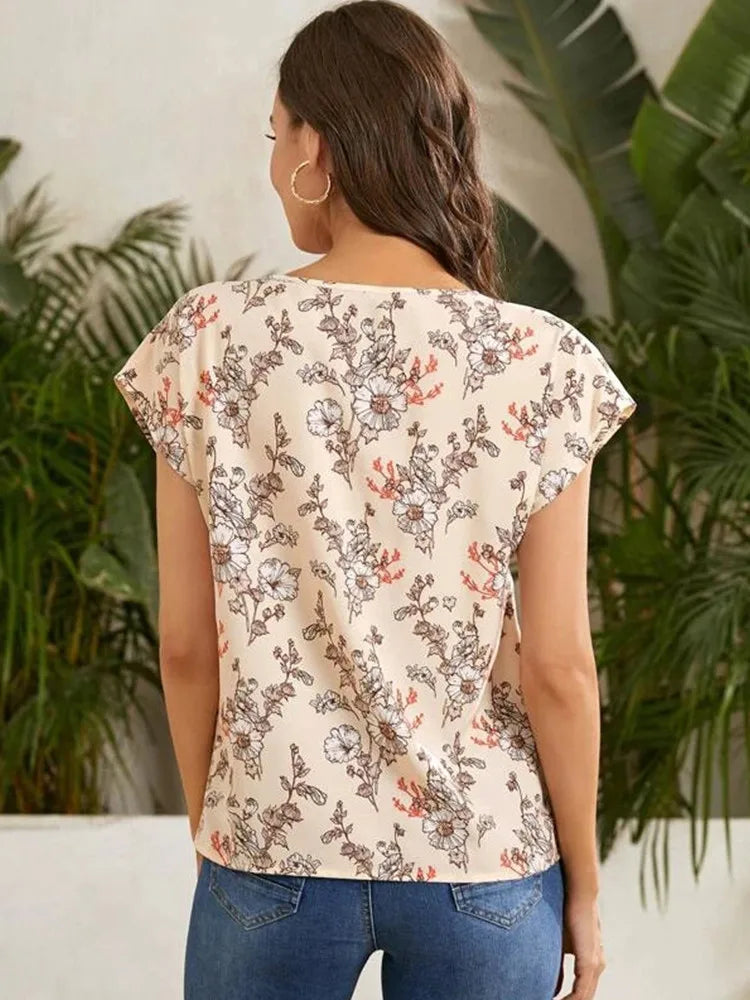 Flower Print Summer Blouse | Olsen & Olsen™
