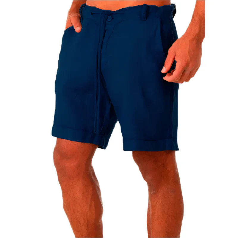 BEACHSIDE LINEN BLEND SHORTS – AIRY SUMMER COMFORT WITH A NATURAL LOOK
