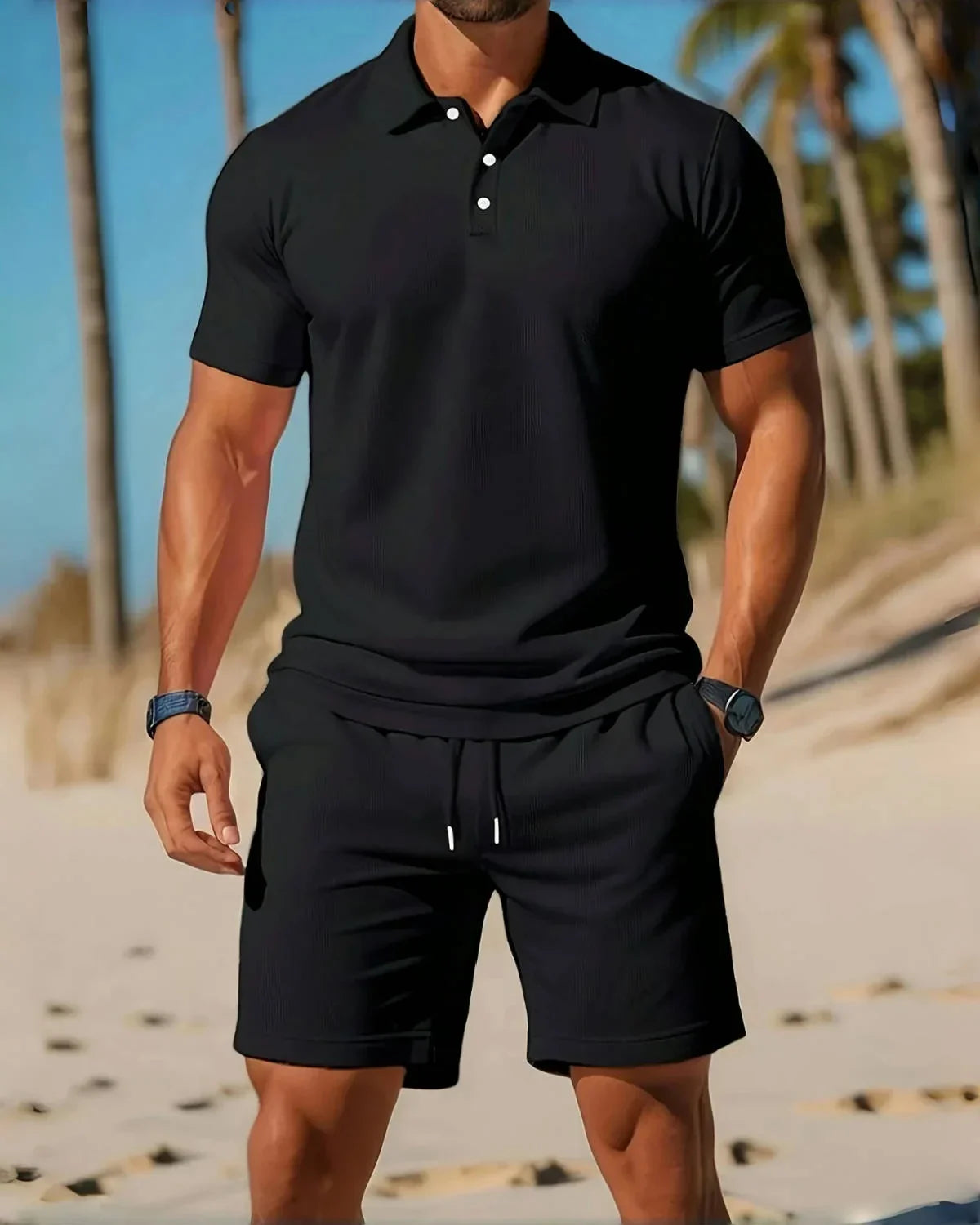 BEACHSIDE CASUAL SHORTS – ELASTIC WAIST AND RELAXED FIT