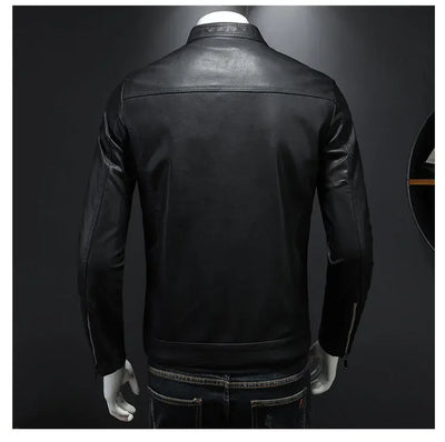 Filipe™ Structure – Leather Jacket with Defined Collar and Clean Lines