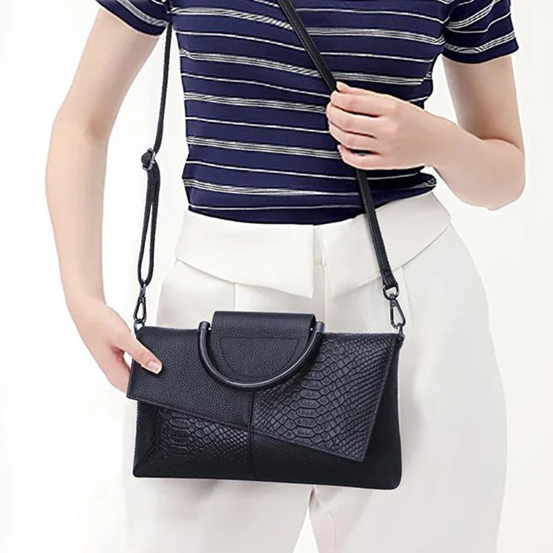 celine™ – structured black handbag in leather look