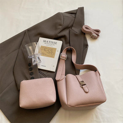 iris™ – modern bucket bag in leather look