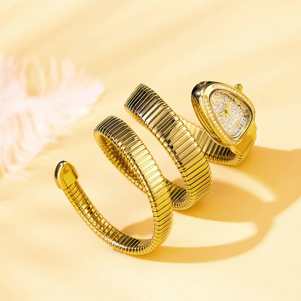 Serpentia™ Golden Elegant Watch