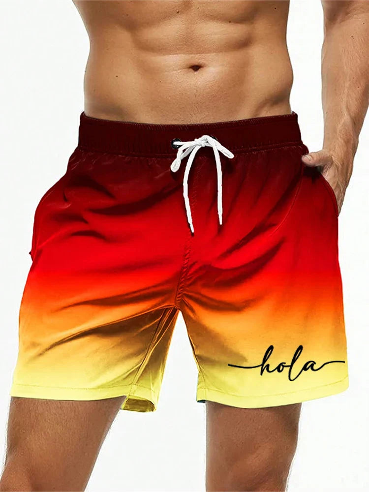 DIEGO Wave Gradient Shorts