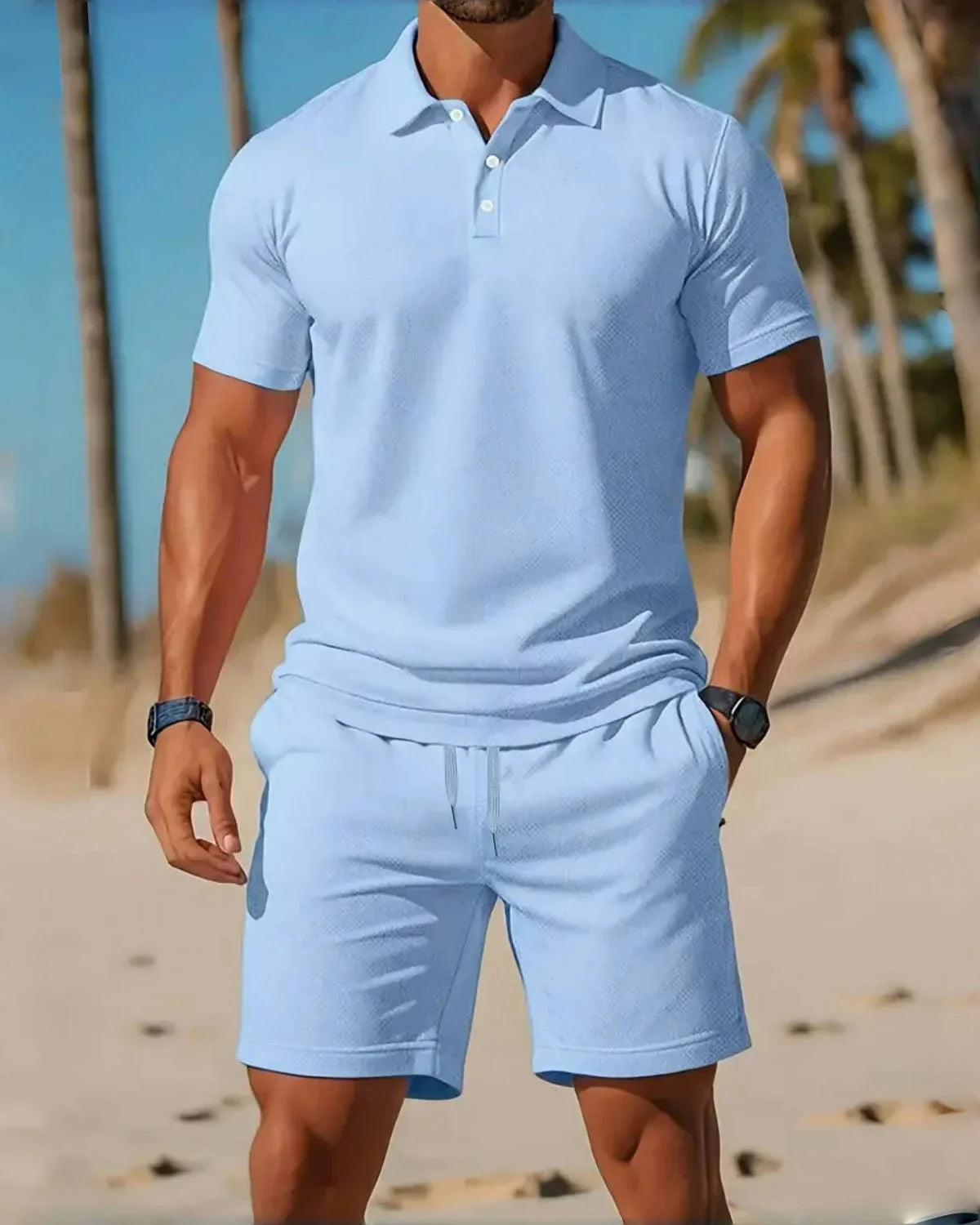 BEACHSIDE CASUAL SHORTS – ELASTIC WAIST AND RELAXED FIT