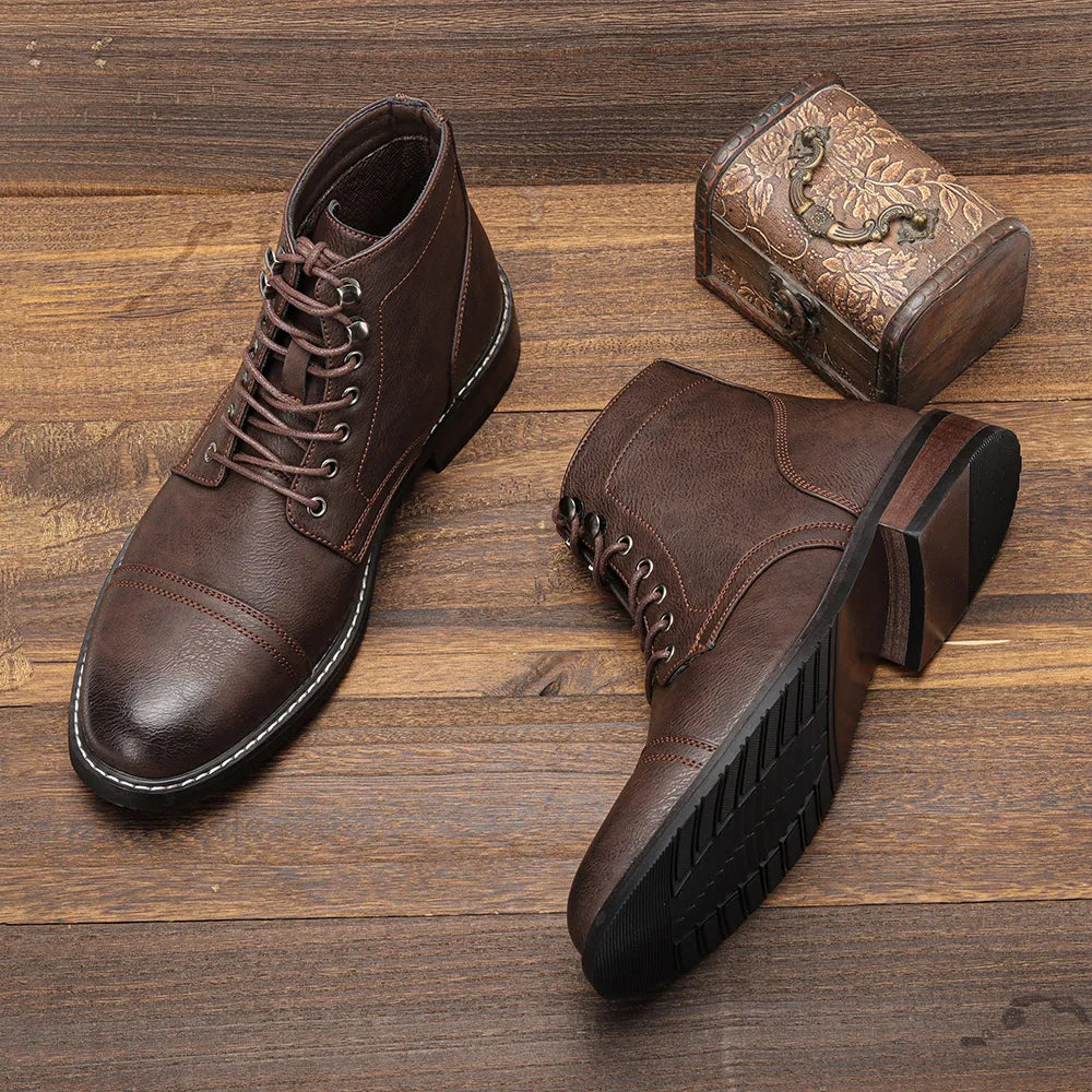 Keith | Vintage Derby Shoes with Toe