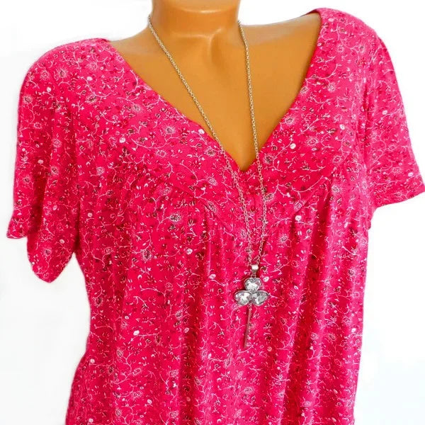 Summer Blouse with Floral Print | Olsen & Olsen™