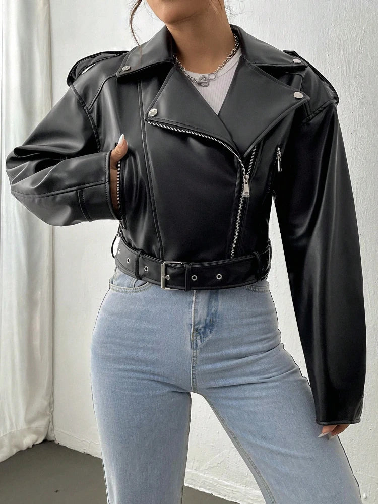 Yvette™ – Elegant and Powerful Leather Jacket