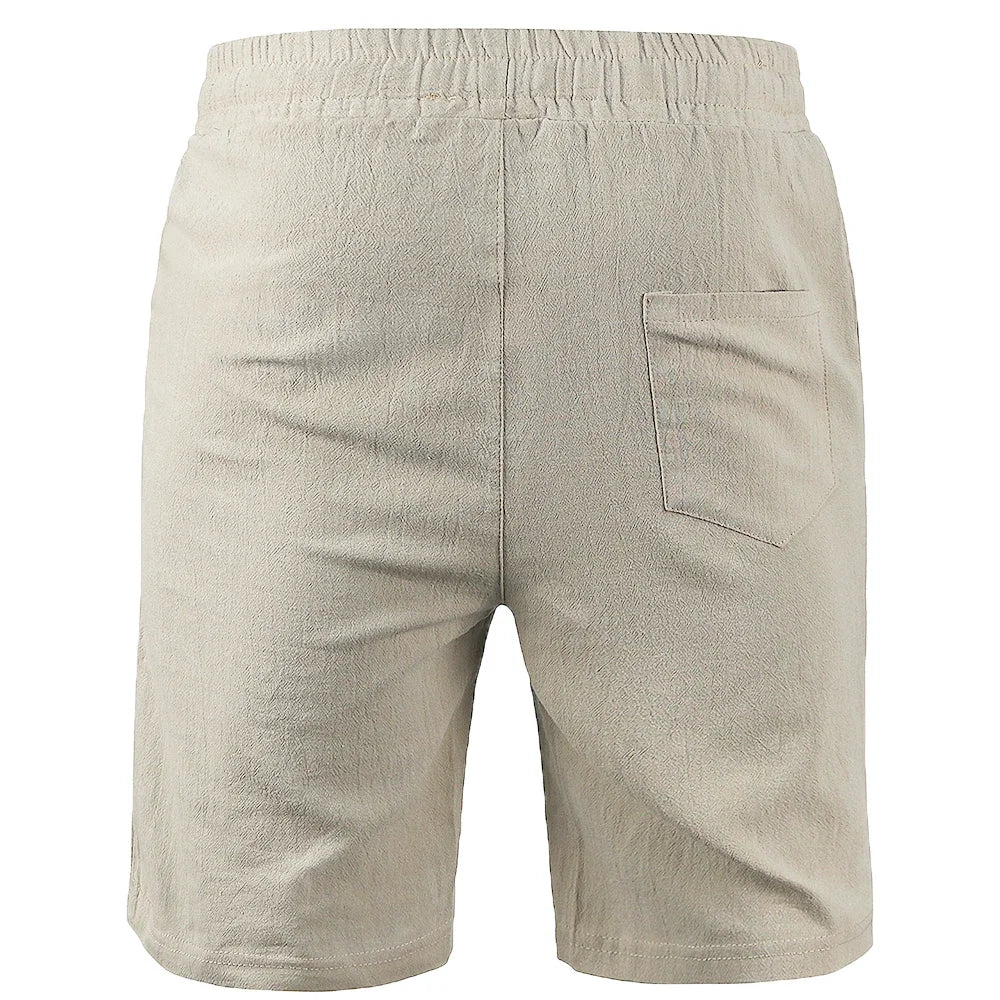 BEACHSIDE CASUAL COTTON LINEN MARE SUMMER SHORTS