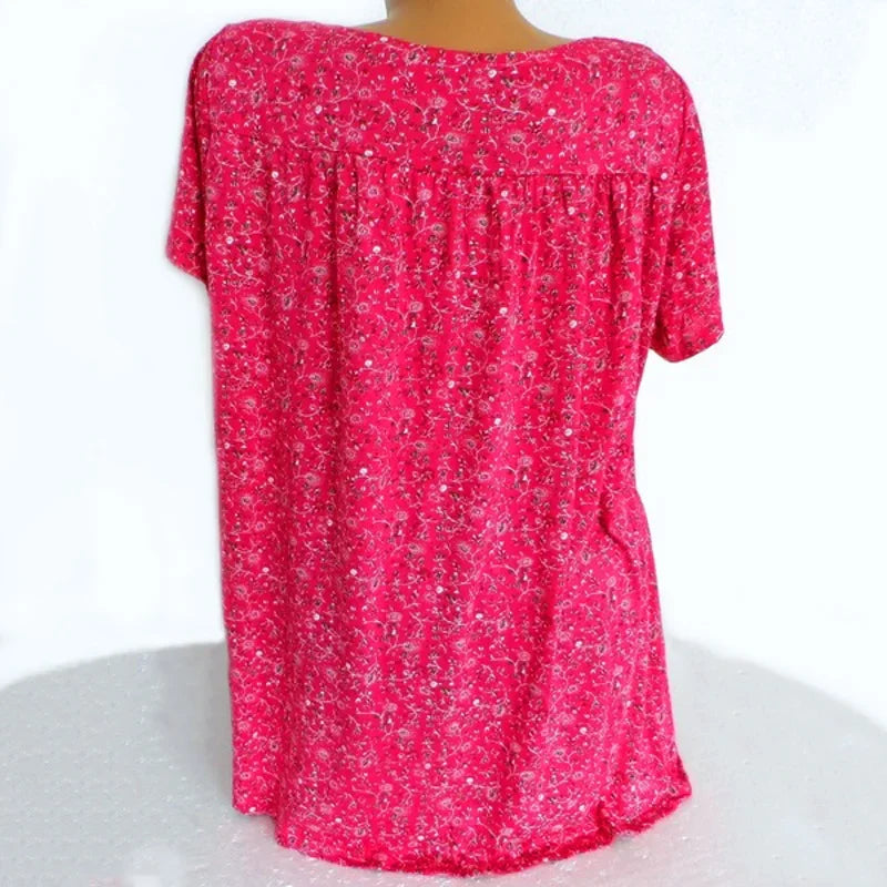 Summer Blouse with Floral Print | Olsen & Olsen™