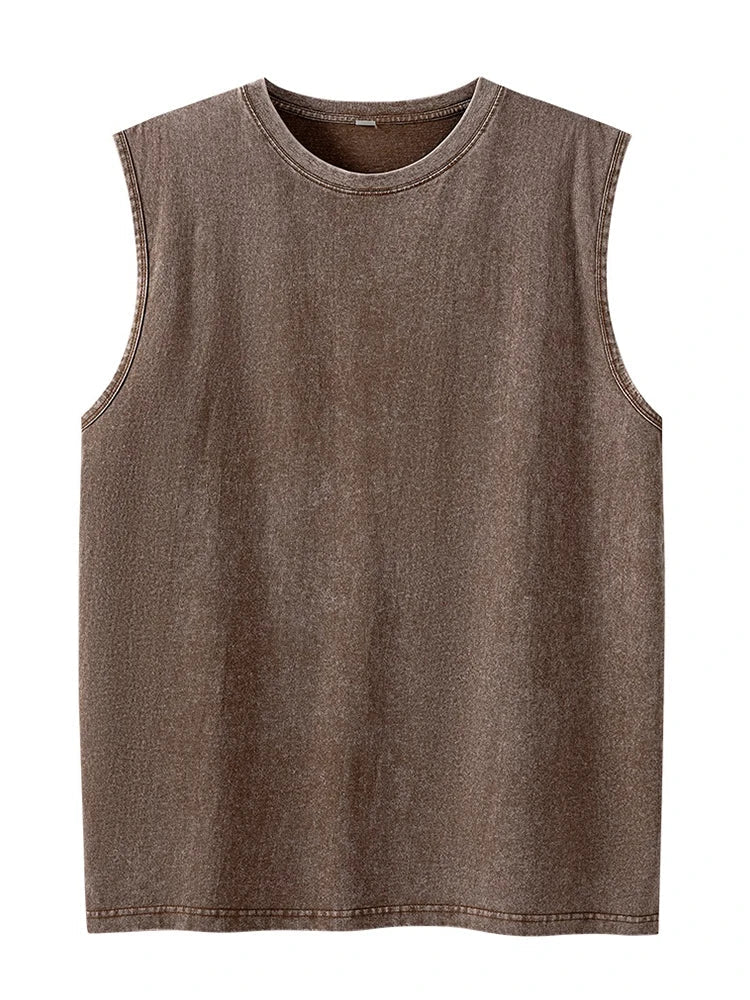 JUDE Washed Edge Muscle Tank