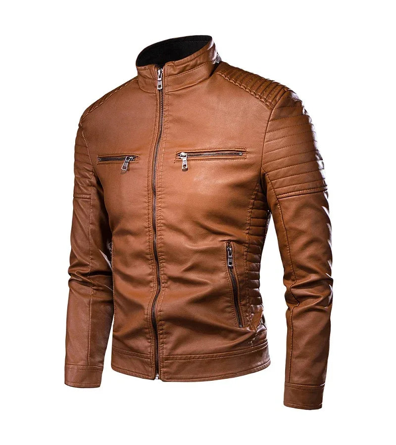 Mikkel™ Armor – Vintage Leather Look with Quilted Shoulders