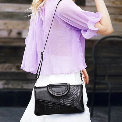 celine™ – structured black handbag in leather look