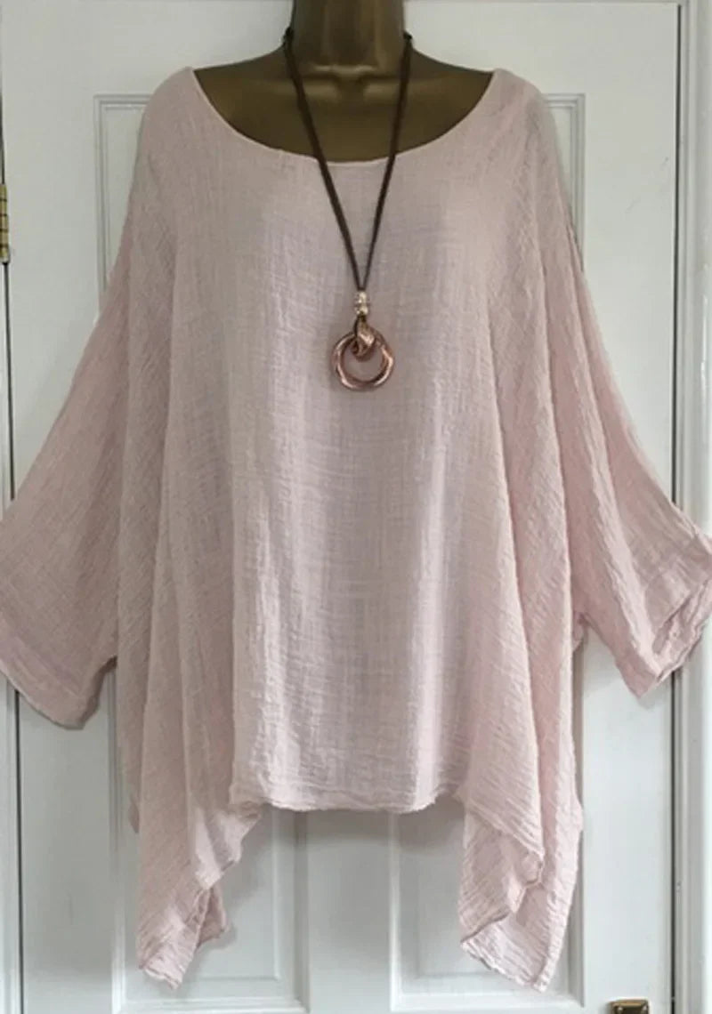 Oversized Bohemian Blouse with Batwing Sleeves | Olsen & Olsen™