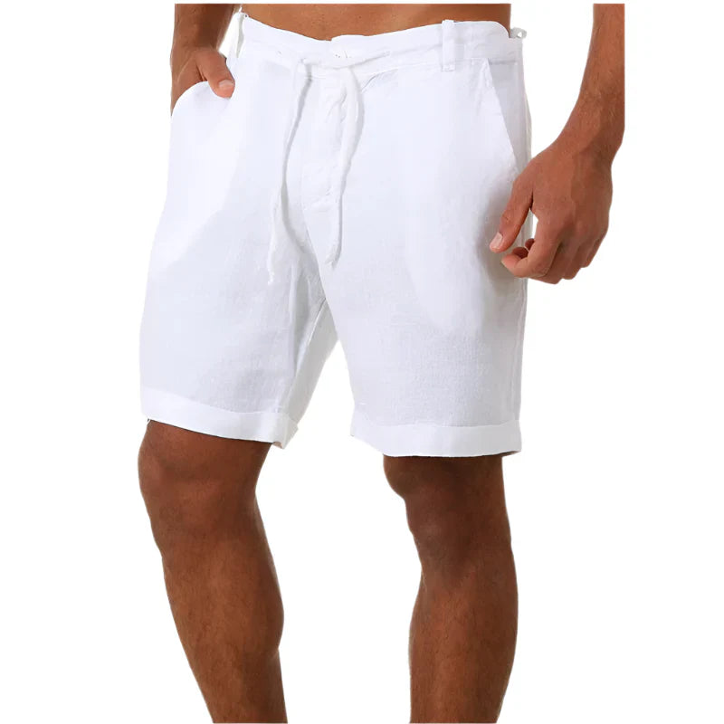 BEACHSIDE LINEN BLEND SHORTS – AIRY SUMMER COMFORT WITH A NATURAL LOOK