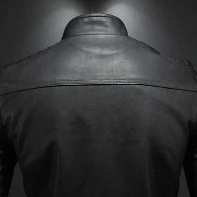 Nero™ Classic – Black PU Leather Jacket with Timeless Cut