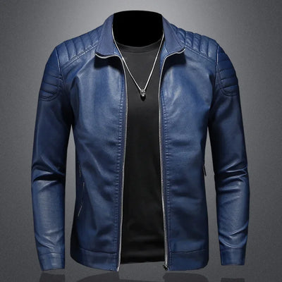 Filipe™ Structure – Leather Jacket with Defined Collar and Clean Lines