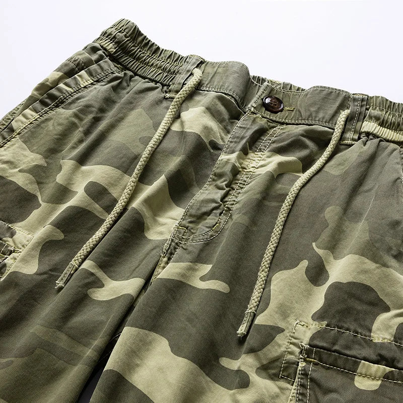 BEACHSIDE CAMOUFLAGE IN COTTON WITH MULTIPLE POCKETS
