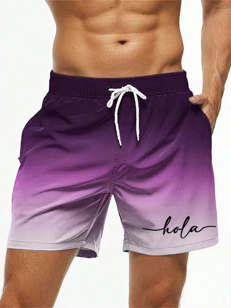 DIEGO Wave Gradient Shorts