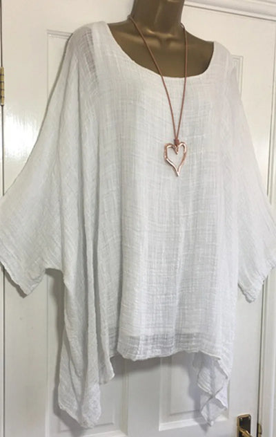 Oversized Bohemian Blouse with Batwing Sleeves | Olsen & Olsen™