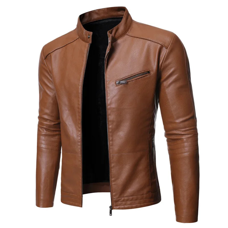 Anders™ Flex – Casual leather jacket in multiple colors