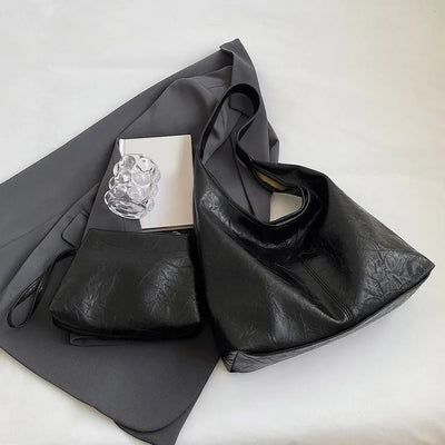 liv™ – casual hobo bag in leather look