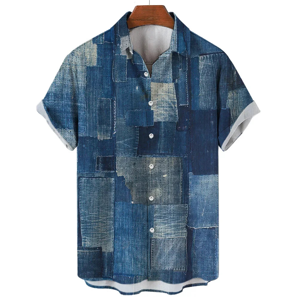 Fredrik | Geometric Patchwork Shirt