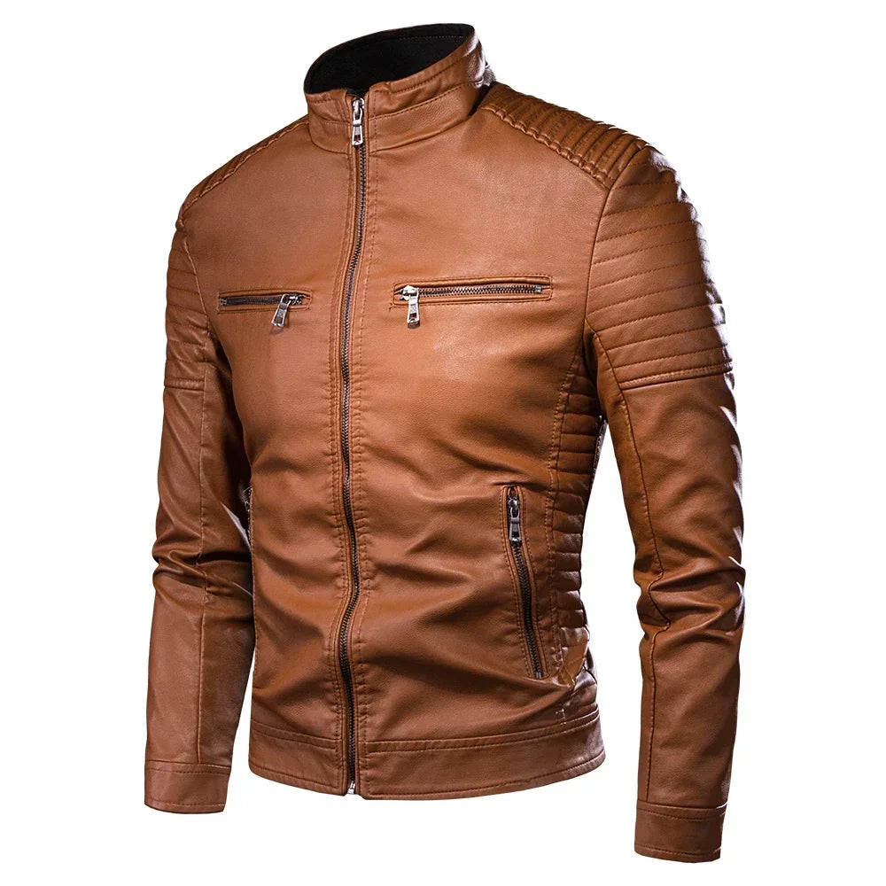Mikkel™ Armor – Vintage Leather Look with Quilted Shoulders