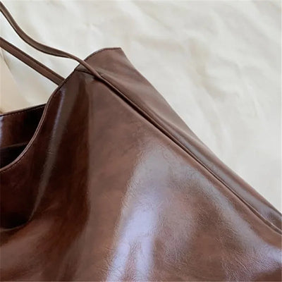 lisa™ – spacious brown tote bag in leather look