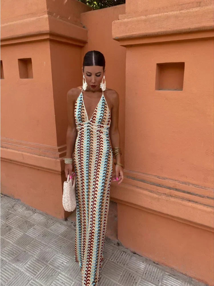 Aphrodite™  | Backless V-Neck Dress