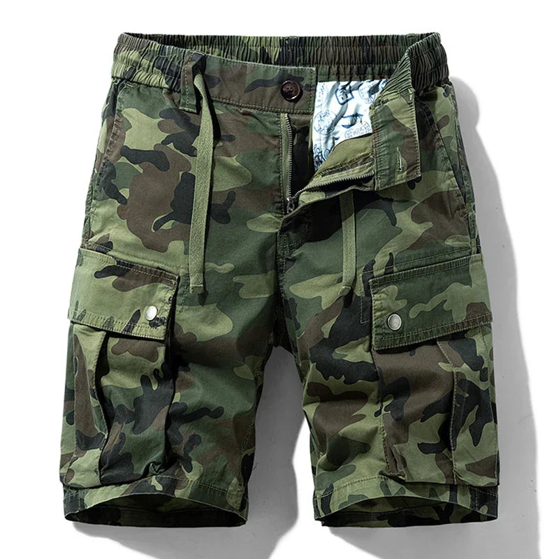 BEACHSIDE CAMOUFLAGE IN COTTON WITH MULTIPLE POCKETS