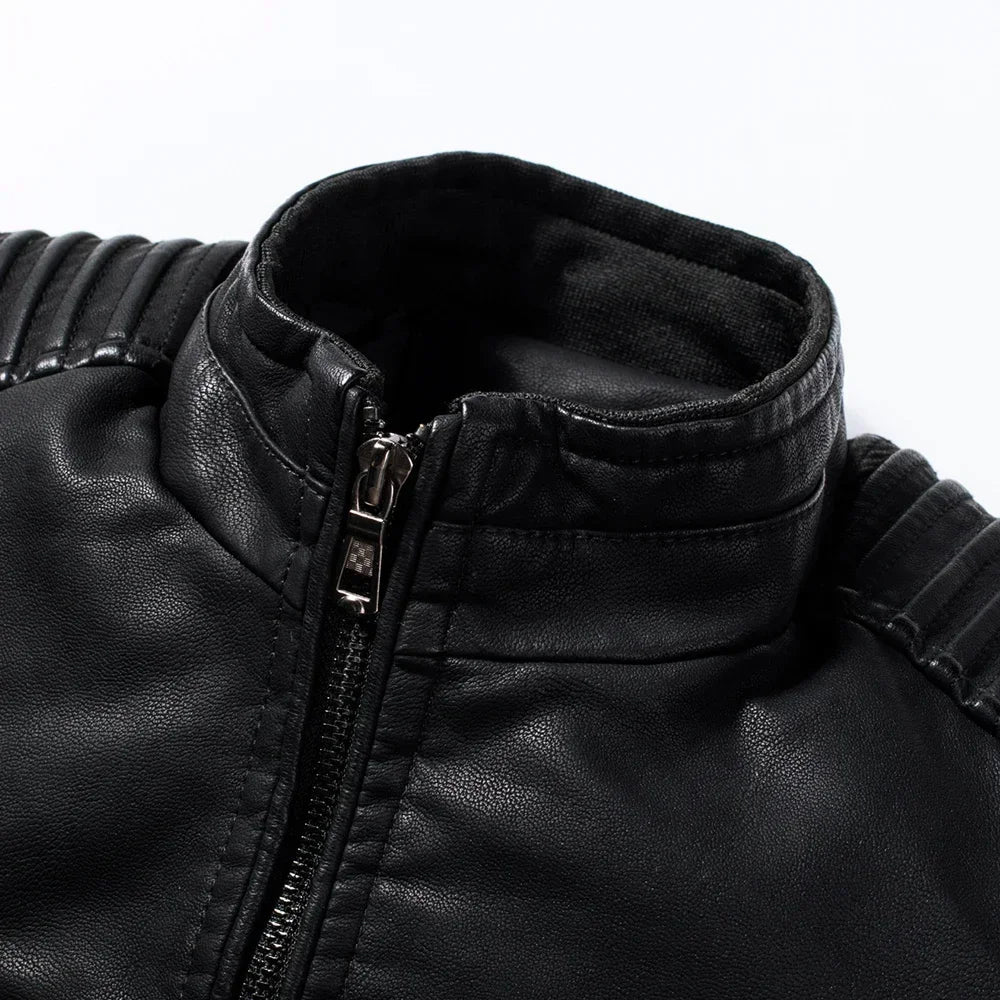 Mikkel™ Armor – Vintage Leather Look with Quilted Shoulders