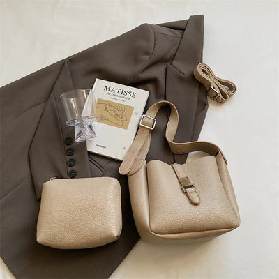 iris™ – modern bucket bag in leather look