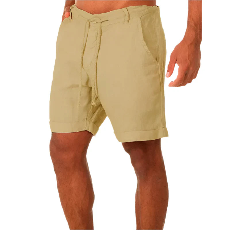BEACHSIDE LINEN BLEND SHORTS – AIRY SUMMER COMFORT WITH A NATURAL LOOK