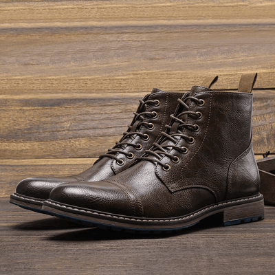 Conor | Leather Ankle Boots in Trendy Design