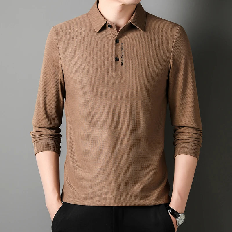 Prestigio™ Waffle Long Sleeve Polo
